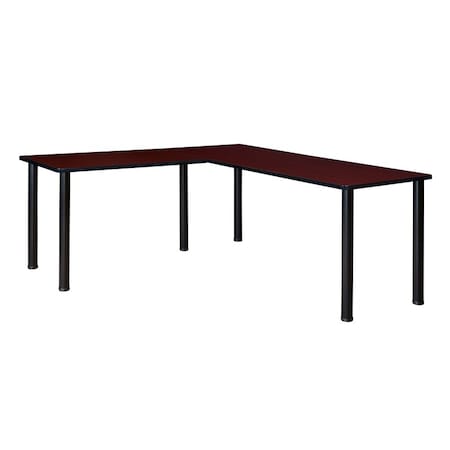 Kee Desking Kee L-Desk Shells, 66 D X 29 H, 72 W X Wood, Metal ML722442MHBPBK